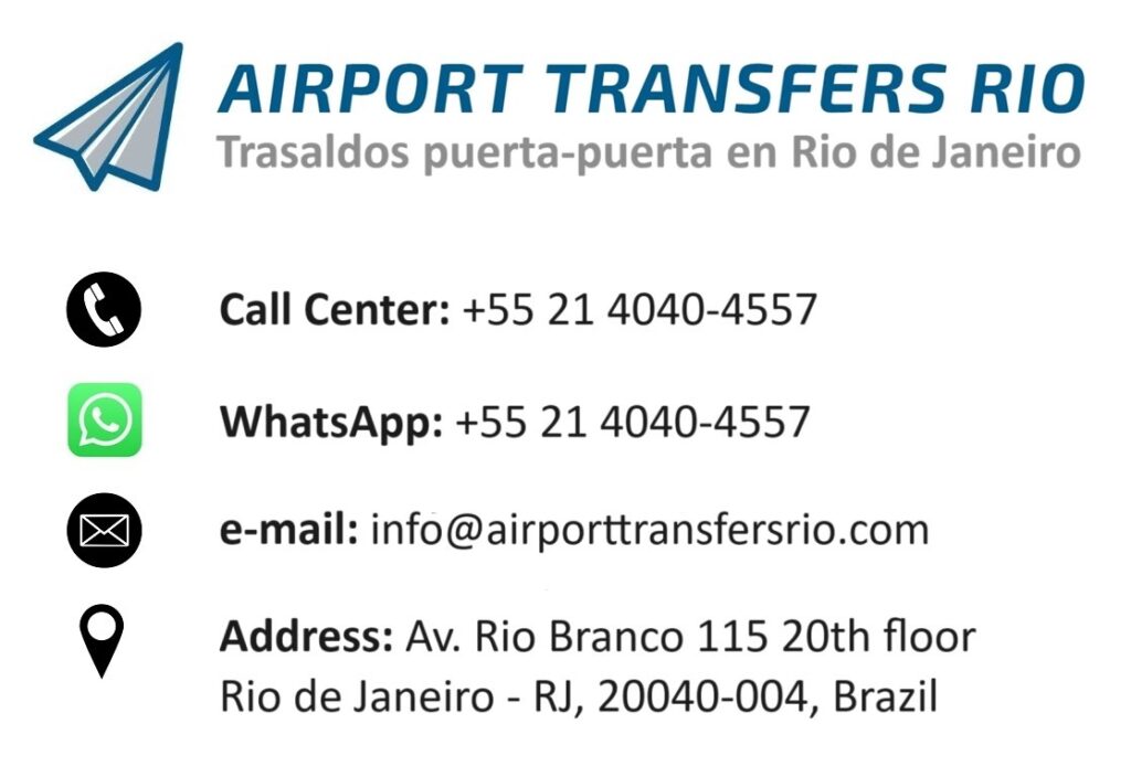 Contacto - Traslados Aeropuerto Rio de Janeiro